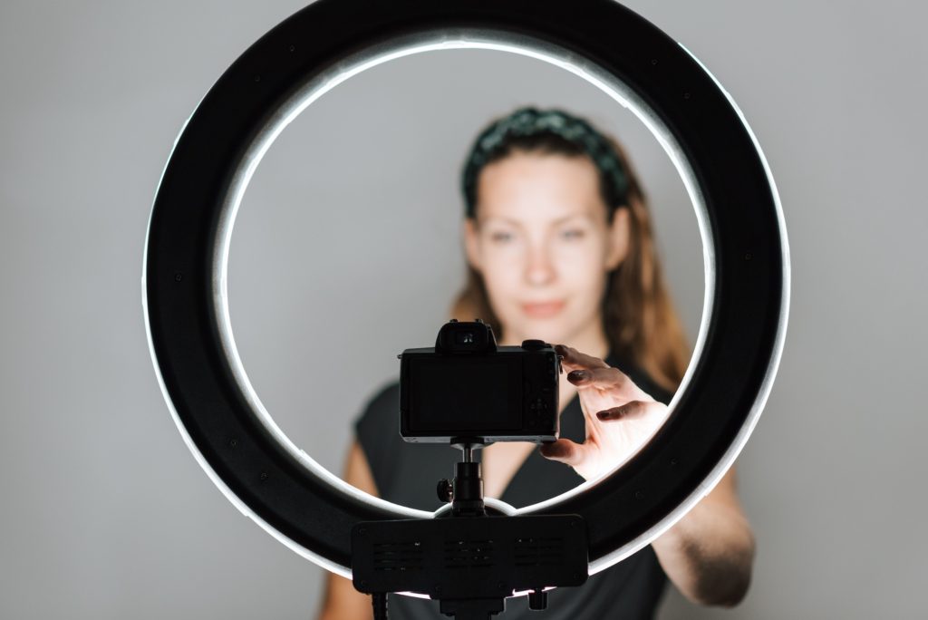 Ring Light Selfie Filming